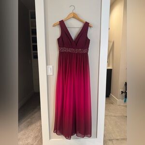 JS Boutique Deep Berry / Wine Gown